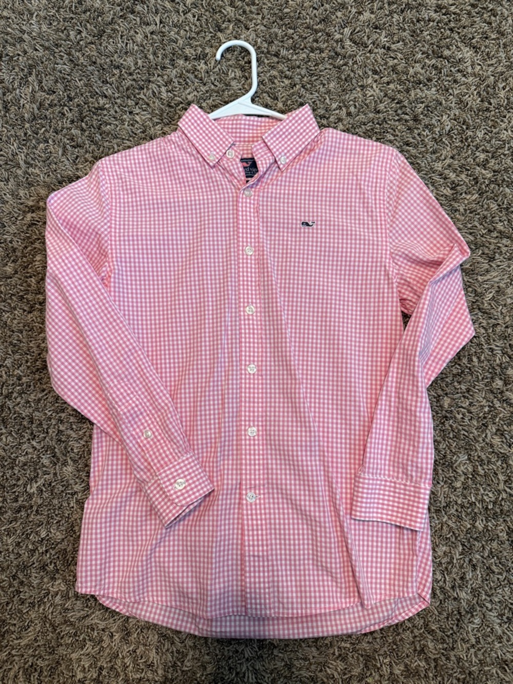 Vineyard Vines Pink Gingham Button-Down Shirt